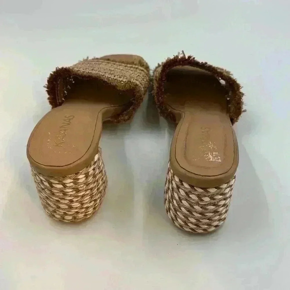 KAANAS Sumatra Frayed Upper Heel in Natural Woven, synthetic upper, jute… - Picture 4 of 9